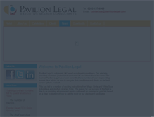 Tablet Screenshot of pavilionlegal.com
